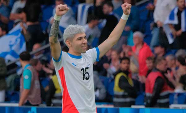 Julio Enciso, ofensivo de Paraguay, marcó su segundo gol con la selección paraguaya.